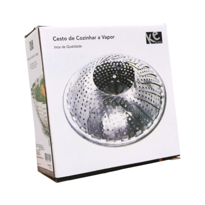 Cesto Cozinhar Vapor Inox Kehome