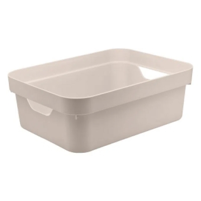 Caixa Organizadora Cube M Alta S/Tampa Bege Ou