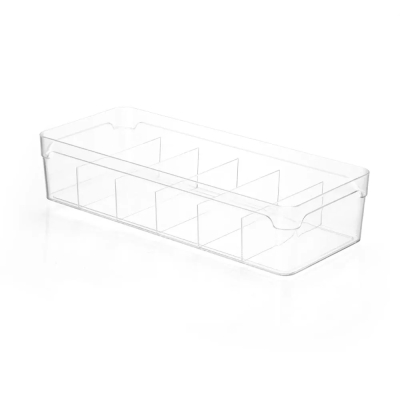 Organizador C/Divisorias 3,0lt 34 X 14,3 X 7,5cm Cristal Arthi