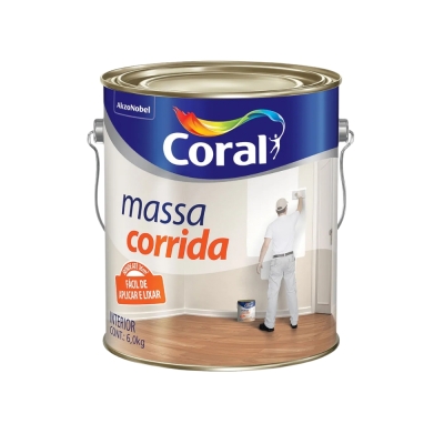 Massa Corrida Galao 5,7Kg Coral