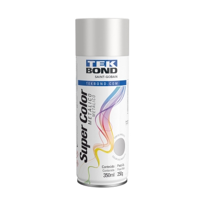 Spray Metalico 350ml Prata Tekbond