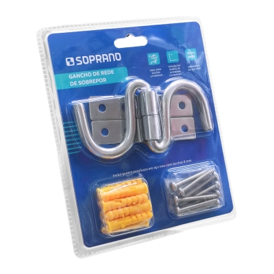 Armador Rede Parafusar Inox Polido (Par) Soprano