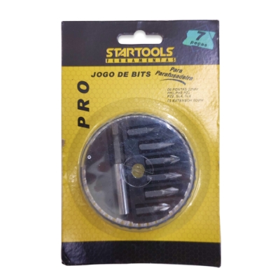 Bits/Pontas C/ Estojo 7 Pçs Startools