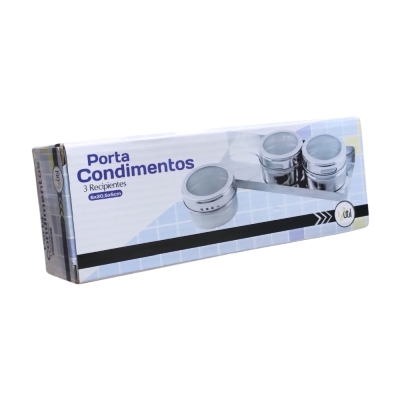 Porta Condimentos Magneticos 3pçs 123 Util