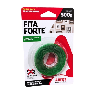 Fita Dupla Face 12mm X 2mt Fita Forte Adere