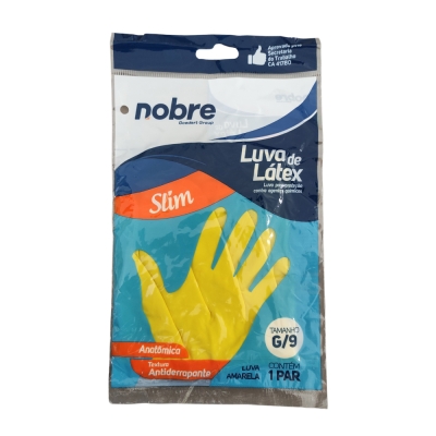 Luva Latex Grande Amarela Nobre