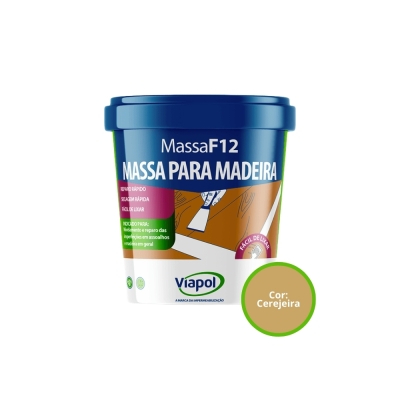 Massa Madeira 400gr F-12 Cerejeira Viapol