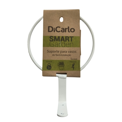 Suporte Redondo Vasos 16cm Branco Smart Garden Dicarlo