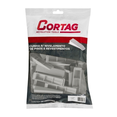 Cunha Nivelamento Revestimentos 1mm/1,5mm 50pcs Cinza Cortag