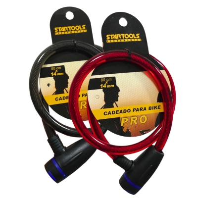 Cadeado Bicicleta C/Chave 80cm Startools