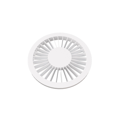 Grelha Redonda 10cm Branca Estrela