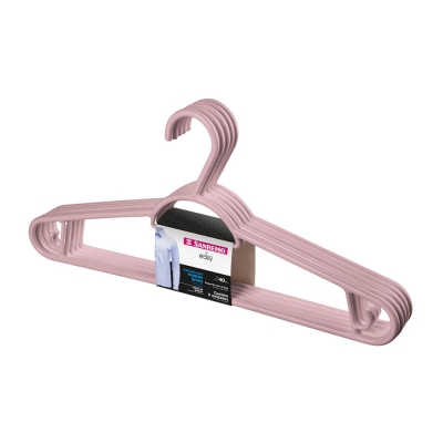 Cabide Roupas Adulto Easy Rosa Sanremo