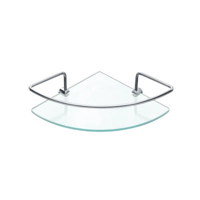 Prateleira Vidro Canto c/ Aro 25cm x 25 cm Artbox