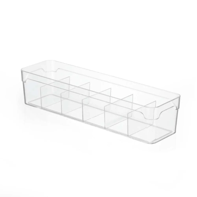 Organizador C/Divisorias 2,0lt 34 X 9,5 X 7,5cm Cristal Arthi