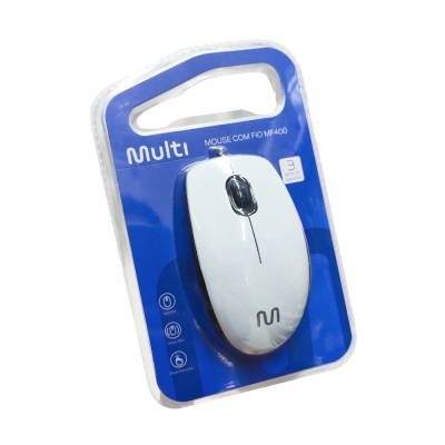 Mouse Óptico USB 1200 DPI Branco (MO386) Multilaser