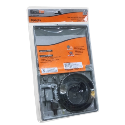 Serra Copo Madeira Kit 8pçs C/Estojo Bestfer