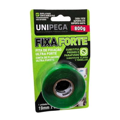 Fita Dupla Face 19mm X 2mt Fixa Forte Unipega