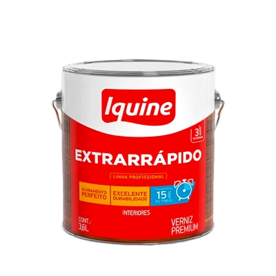 Verniz Extrarrapido 3,6LT Incolor Iquine