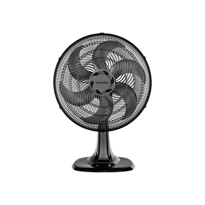 Ventilador Mesa 40 CM 6 Pas Turbo Preto Ventisol