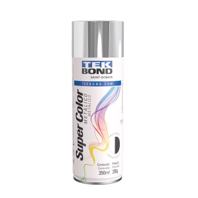 Spray Metalico 350ml Cromado Tekbond