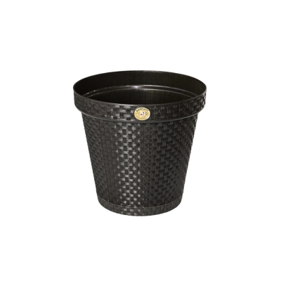 Vaso Redondo Rattan 10lt Preto Arqplast