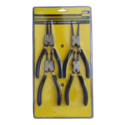 Alicate Aneis Externo/Interno Jg 4pcs Eda