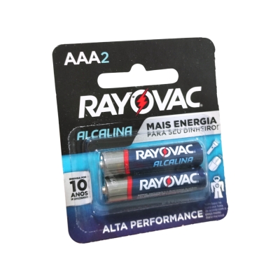 Pilha Alcalina Aaa 2und Rayovac