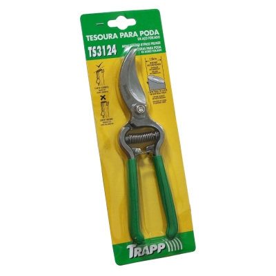 Tesoura Poda 20,5cm Aco Forjado (Ts-3124) Trapp