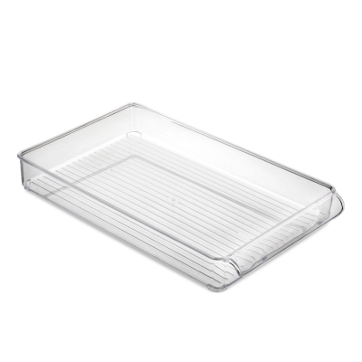 Organizador Gaveta Geladeira 37cm X 22,5cm X 5cm 2,7lt Cristal Arthi