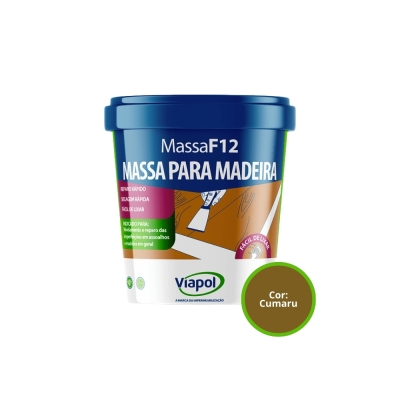 Massa Madeira 400gr F-12 Cumaru Viapol