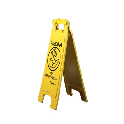 Placa Sinalizacao Piscina em Manutenção Bralimpia