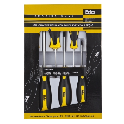 Chave Torx Kit 7pcs Reforcada Eda