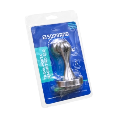 Prendedor Porta Magnetico Esfera Inox Escovado Eco Soprano