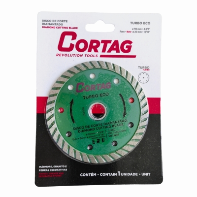 Disco Corte Diamantado Turbo 110mm Eco Cortag