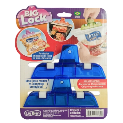 Fecha Embalagens Big Lock 2pcs Lig Brin