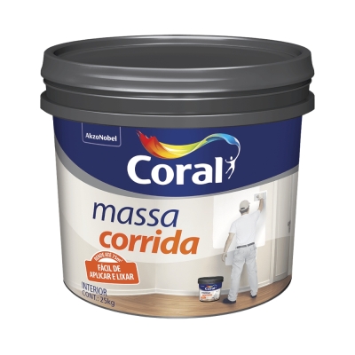 Massa Corrida Balde 25Kg Coral