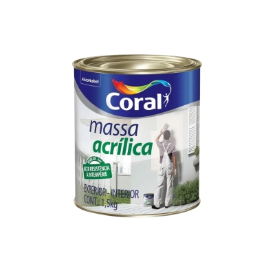 Massa Acrilica 1,5kg Coral