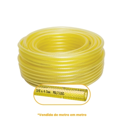 Mangueira Gas Trancada 3/8 x 4mm (Metro)