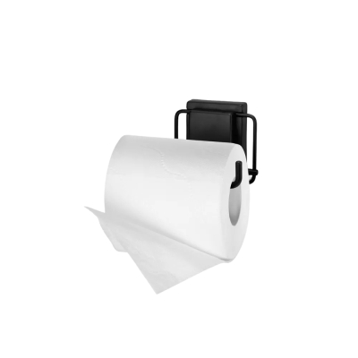 Suporte Papel Higienico c/ ventosa Black Arthi