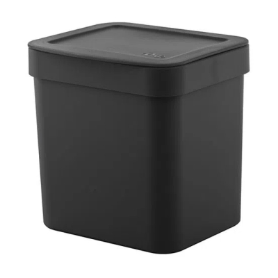 Lixeira Plastico Pia Trium 4,7lt Preto Ou
