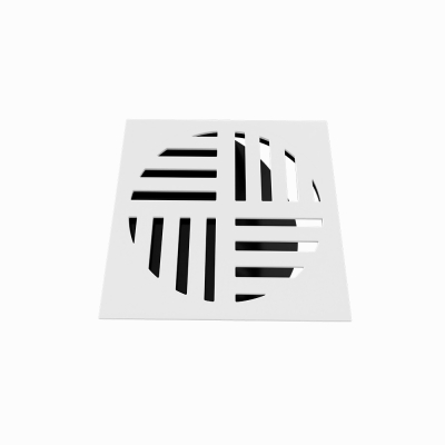 Grelha Fecho Automatico Quadrada 10cm Branca Estrela