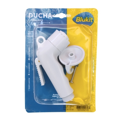 Gatilho Ducha Higienica C/Suporte Branco (240203) Blukit