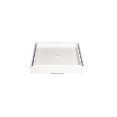 Ralo Invisivel Quadrado 10cm Branco Estrela