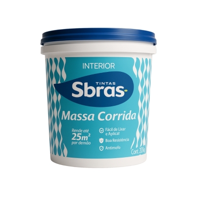Massa Corrida Balde 20kg Sbras