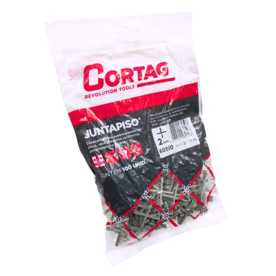 Espacador Piso 2mm 100pcs Cinza Cortag