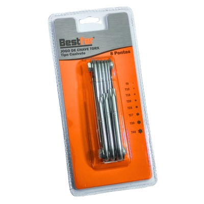 Chave Torx Jg 8pçs Dobravel Bestfer