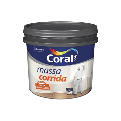Massa Corrida Balde 20kg Coral