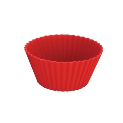 Forma Cupcake Silicone Redonda 6pçs Yazi