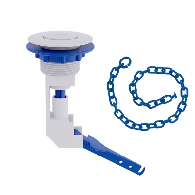 Botao Acionamento Cx Acoplada Superior Simples Branco Blukit