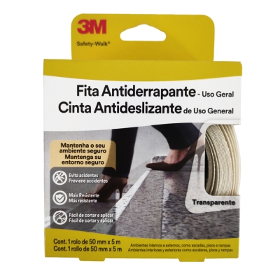 Fita Antiderrapante 50mm X 5mt Transparente 3m